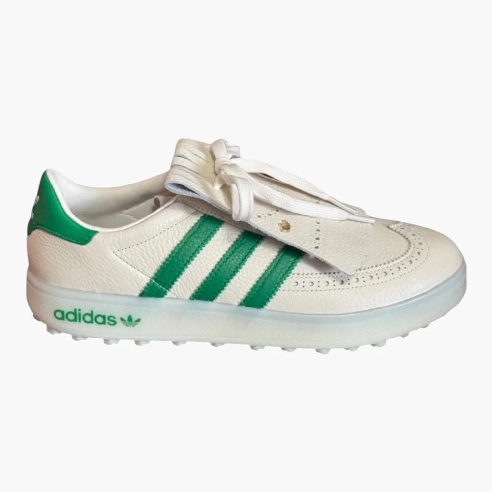 Mens Adidas Coursecup SL Sz8M Spikeless Golf Shoes Chalk White/Green IH8436 NEW
